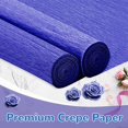 thumbnail image 4 of Crepe Paper Streamers 2 Rolls, 10 x 98Inch Crepe Paper Sheets for DIY Gift Colourful Paper Flower Wrapping Paper Crafts Birthday Wedding Holiday Party Decorations (Navy Blue), 4 of 12