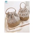 thumbnail image 2 of Deago Straw Handbags Women's Summer Beach Straw Bucket Tote Bag Straw Woven Handbag Lace Crossbody Shoulder Bag Purse, 2 of 7