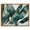 Gold Frame, variant on Jungle Jewel Jade I Canvas Costal Wall Art by Art Remedy, Black Frame, 24 x 20