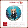 thumbnail image 2 of Rateoe Underwater Diving Cat Pattern Christmas Tree Skirt with Ties , Christmas Tree Decorations, Farmhouse Christmas Decor Xmas Holiday Decorations-48", 2 of 6