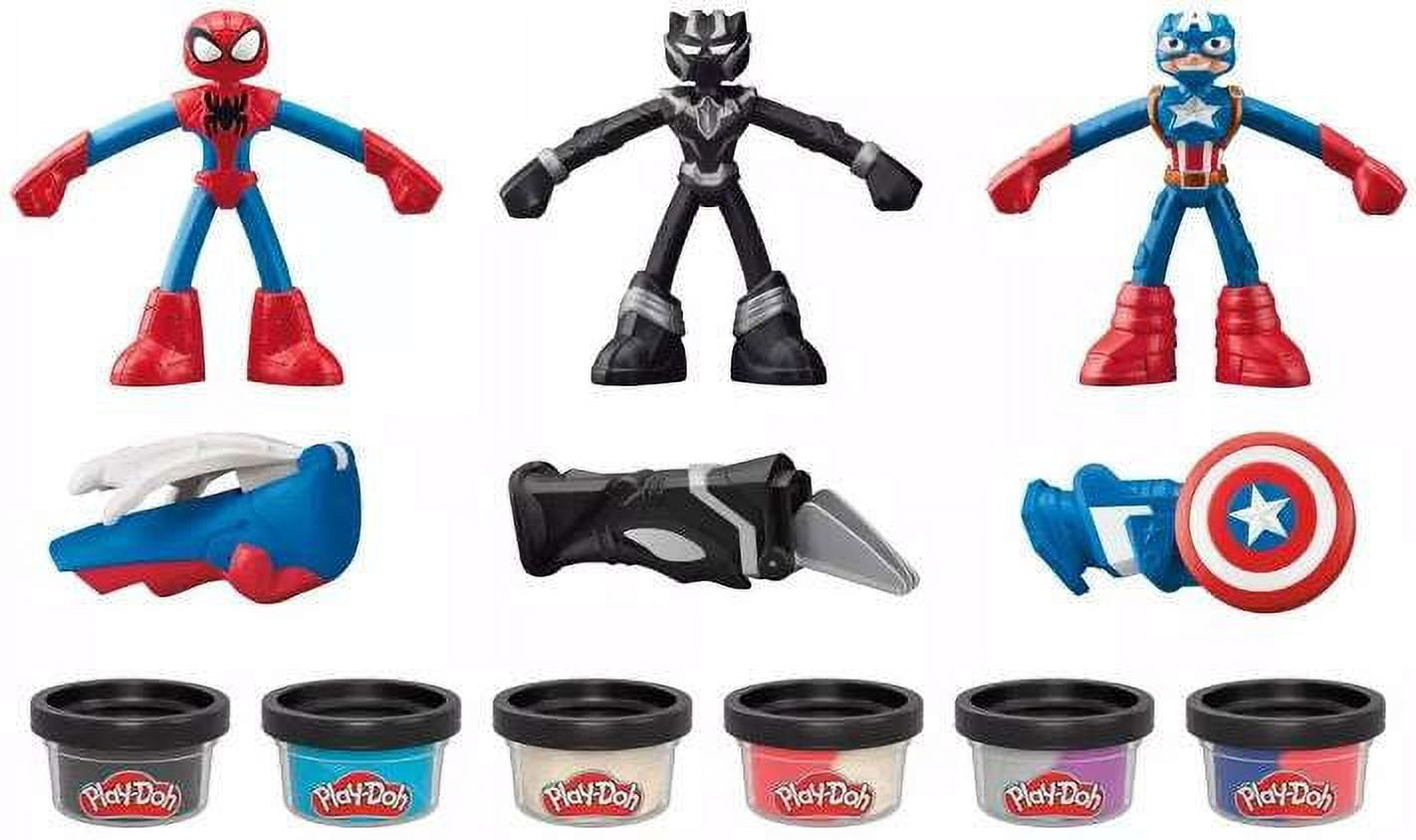 Play-Doh Marvel Hero Adventure Set, Spider-Man, Black Panther