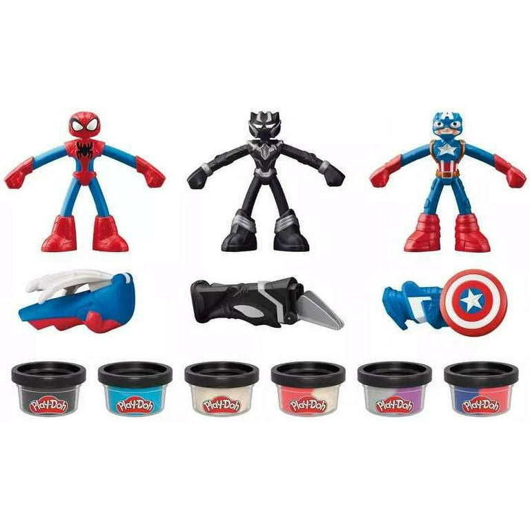 Play-Doh Marvel Hero Adventure Set (Spider-Man, Black Panther