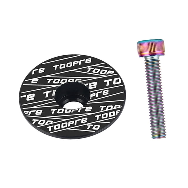 1 Pièces Capuchons Supérieurs De Casque De Vélo Durables 1 1/8 "couvercle De Negro