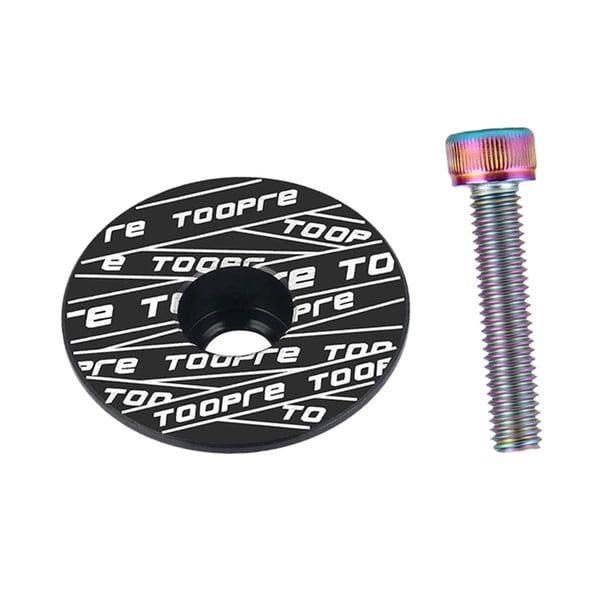 Tapas de dirección de aleación de aluminio para manillar de bicicleta, resistentes y duraderas, para bicicletas de montaña. Negro