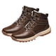 thumbnail image 1 of Botas de cuero de PU cómodas para hombre invierno cálido para viajes al aire libre (39) marrón oscuro marrón, 1 of 8