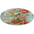thumbnail image 4 of Floral Colorful Flower Washable Round Rug -Circle Area Rugs for Nursery Bedroom, Vintage Non Slip Non Shedding Low Pile Carpet for Living Room Coffee Table Entryway, 4 of 6