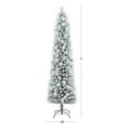 thumbnail image 3 of Holiday Time 7' Pre-lit Flocked Colorado Slim Tree, Green, 3 of 6