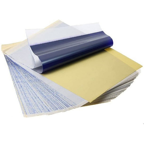 100 Sheets Tattoo Paper Transfer Paper A4 Tracing Paper Stencil Paper Tattoos Graphite Pa