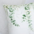 thumbnail image 2 of Eucalyptus Leaves Throw Pillow Covers 18 x 18 Inch Sage Green Leaf White Floral Decorative Pillows for Couch Sofa Bed Home Decor Set of 4, 2 of 6