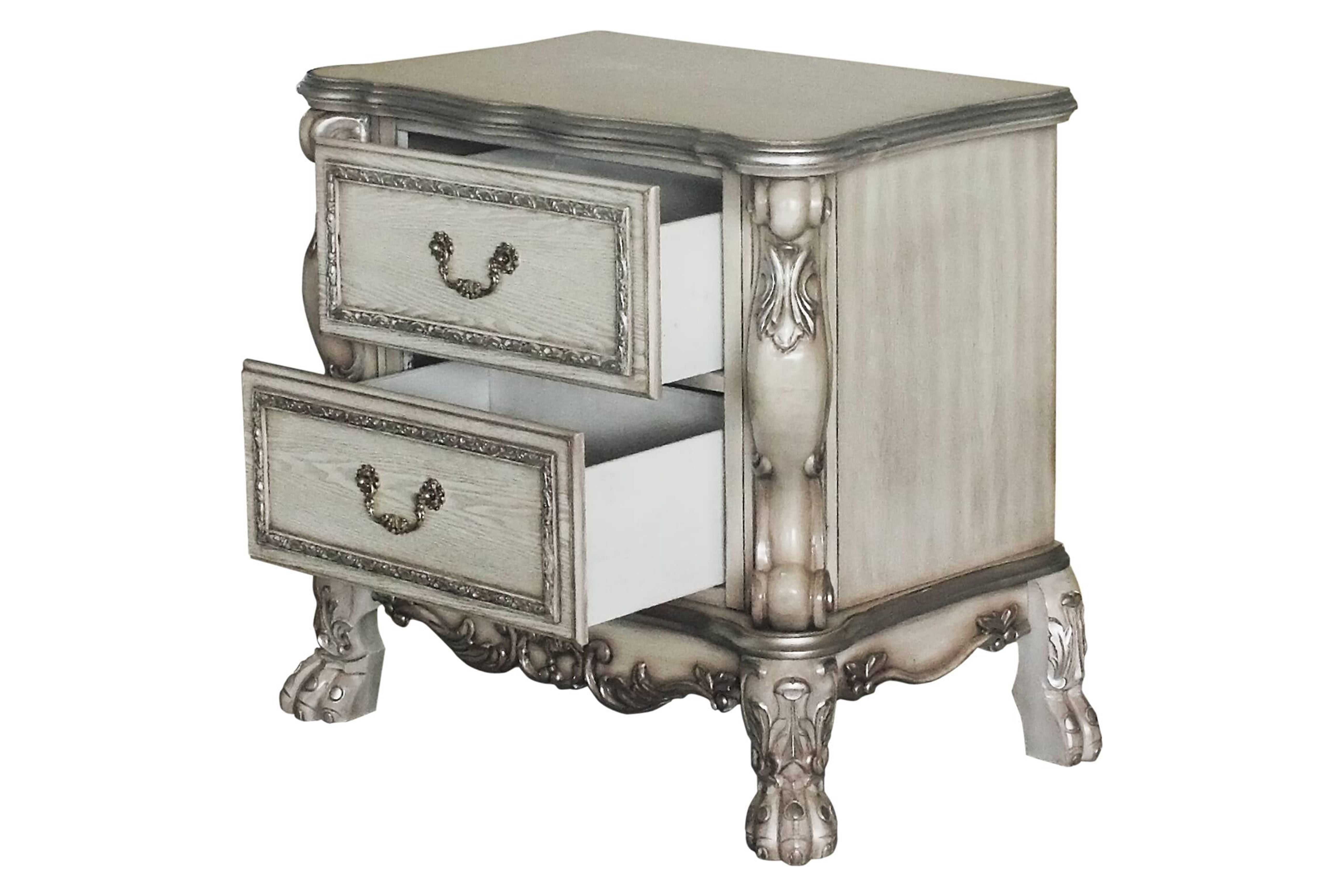 Dresden Nightstand in Vintage Bone White