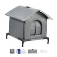 thumbnail image 4 of Casa de refrigeración para gatos, casa elevada para gatos callejeros, resistente a intemperie, cueva para mascotas, para garaje, jardín, porche S, 4 of 8