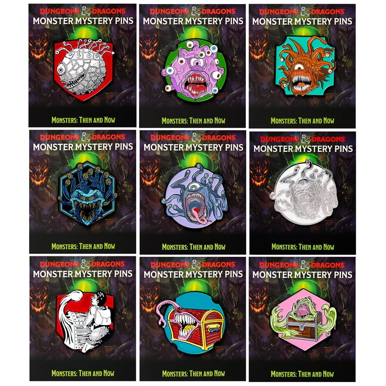 Dungeons & Dragons: Monster Mystery Pin - 1 Random Cloisonne Creature Pin,  Monsters: Then & Now, 24 Assorted Styles, D&D Collectible, Sirius Dice -  Walmart.com