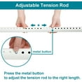 thumbnail image 2 of Tringle à Rideau à Tension pour Séparateur de Pièce Longue /. -. es Grande Sans Perçage Tringle à Rideau de Fenêtre Réglable pour Salle de Bain Douche Décoration Intérieure /, 2 of 6