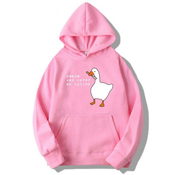 Sudadera con capucha con patron de pato de la paz nunca Option para hombre Sudadera con capucha de Hip Hop abrigo de estilo Y2k ropa de moda guapo Unisex otono xuanjing unisex