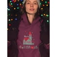 thumbnail image 2 of Storybook Style Xmas Cabin Hoodie Women -Image by Shutterstock, Female Medium, 2 of 4