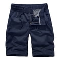 thumbnail image 2 of pstuiky Pantalones cortos deportivos para hombre, Pantalones cortos deportivos de verano para hombre, de color liso, informales, cargo Pantalones cortos cargo, 2 of 3