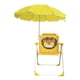 thumbnail image 2 of Silla de camping para niños, silla de playa, con sombrilla de acero, cómoda, fácil de transportar, silla plegable, portátil para patio exterior amarillo, 2 of 8