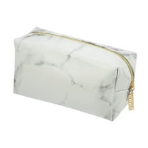 Unique Bargains Floral Makeup Bag Zipper Flower Cosmetic Pouch White, Gray