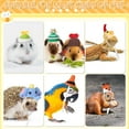 thumbnail image 4 of 12Pcs Mini Hats for Snakes, Small Animals Guinea Pig Hat, Hamster Clothes Cute Tiny Rat Hat, for Snakes Pets Lizards Hamsters Bearded Dragons Holiday Party Costume Accessories, 4 of 6