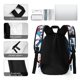 thumbnail image 5 of Niños Ninja-theme Backpack, Campus style schoolbag Bookbag with Adjustable Shoulder Straps And Large Zip Compartment, Unisex Travel Bags.42x30x15cm, 5 of 6