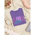thumbnail image 3 of Pink Blue Abstract Design Shaped T-Shirt Women -Image by Shutterstock, Female Small, 3 of 4