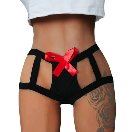 

CYMMPU Hollow Out Sexy Knickers for Women Strechy Comfort Lingerie Low Waist Hipster Soft G-String Thongs Ladies Underwear