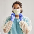 thumbnail image 3 of Cardinal Health Disposable Polypropylene Protective Procedure Gown Yellow One Size Fits Most 10 per Pack, 3 of 5