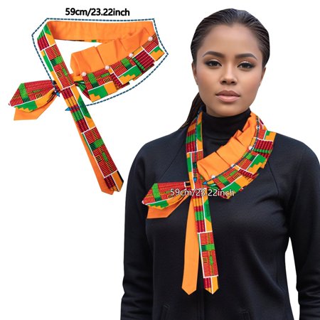 XIAOHUAGUA Ankara print Necklace Traditional African peals Jewelry Africa Handmade False Collar