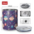 thumbnail image 4 of Christmas 12oz Stainless Steel Coffee Mug – Double-Wall Insulated Cup with Spill-Resistant Lid, 360° Full-Print Design, Keeps Drinks Hot & Cold for Home, Office, Travel, Thanksgiving, Xmas, 4 of 5