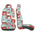 thumbnail image 3 of Sikiie Warm Christmas Memories Car Seat Protector 2 Pack Car Seat Cushion Mat, Car Seat Covers for SUV, Truck, Van, 3 of 7