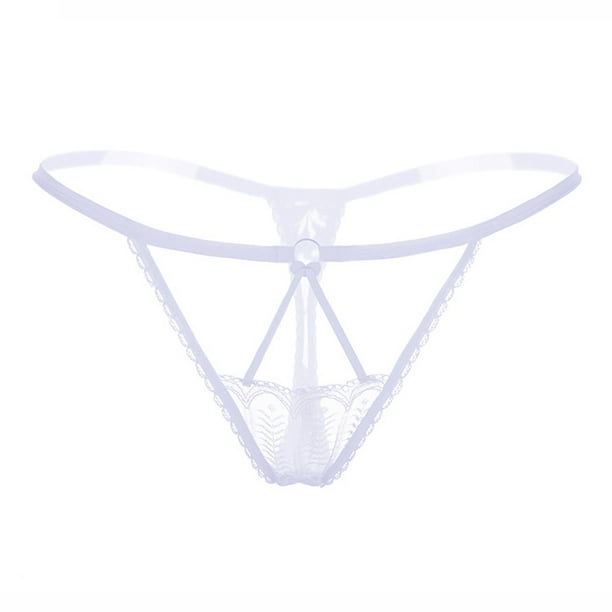Sexy Women's Crotchless Panties With Pearls Transparent Massage Function No  Need To Ladies Panties, Black, Small : : Clothing, Shoes &  Accessories