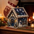 thumbnail image 5 of Christmas Pearl Diamond Art Kit, Beaded Art Crafts Set, Beginner Friendly DIY Wall Decor Supplies for Adult Holiday Indoor Home Ornament, Acrylic Frame with LED Lights, 5 of 7