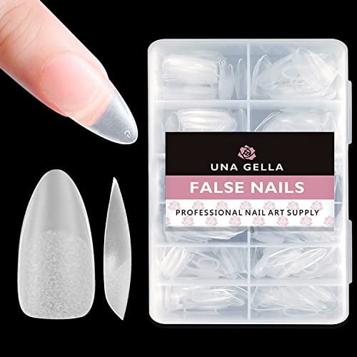 UNA GELLA Full Almond Nails Tips 216pcs 12 Sizes Press on Nails Base Tips Almond False Fake Tips Full Matte for Full Cover Acrylic Nails Almond Pre-shape For Nail Extension DIY Salon UNA GELLA Full Almond Nails Tips 216pcs 12 Sizes Press on Nails Base Tips Almond False Fake Tips Full Matte for Full Cover Acrylic Nails Almond Pre-shape For Nail Extension DIY Salon