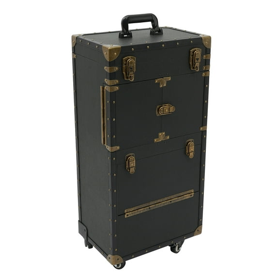 ChicHomey Portable Rolling Makeup Stylist Makeup Train Hair Salon Case Clipper Trimmer Box