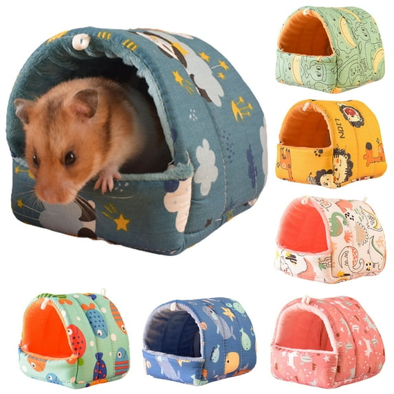 Bobasndm Guinea Pig House, Cozy Hamster Cave, Great Hideout for Dwarf Rabbits, Hedgehog, Bearded Dragon, Winter Nest, Hamster Cage Accessories