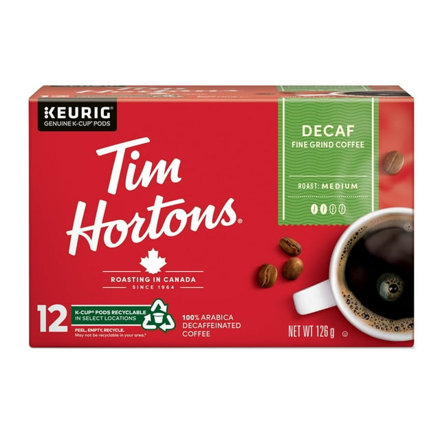 Tim Hortons Medium Roast Decaffeinated Coffee