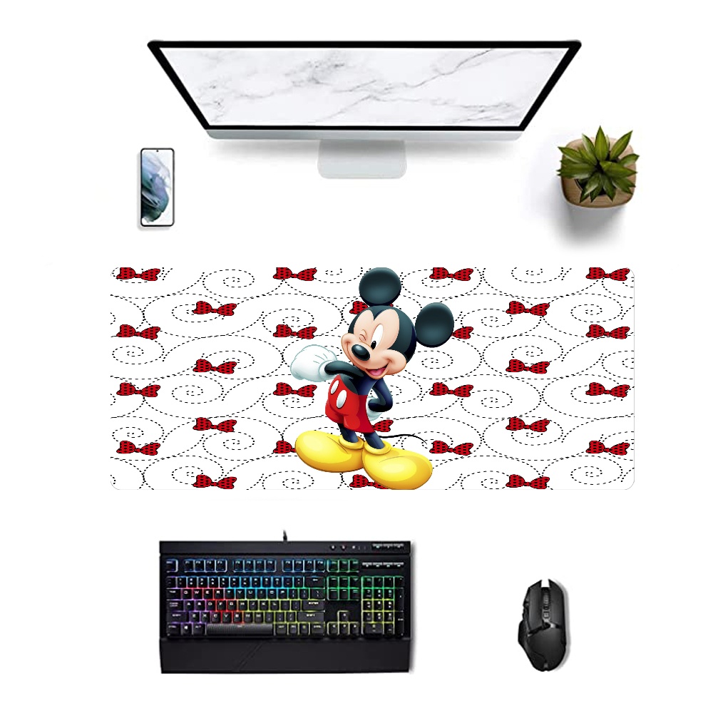 Mickey Minnie New Extended Gaming Mouse Pad Large Size Desk Keyboard