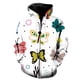 thumbnail image 1 of Sudadera con capucha y cremallera de mariposa de dibujos animados de gran tamaño para hombre y mujer, ropa de calle con capucha, moda hip hop harajuku, ropa para hombre, 1 of 6