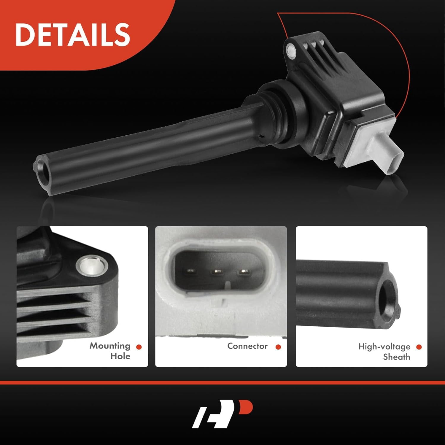 A-Premium Ignition Coil Pack Compatible with Ford Expedition 2018-2019 F-150 GT 2017-2019 Lincoln Navigator 2018-2019 V6 3.5L 6-PC