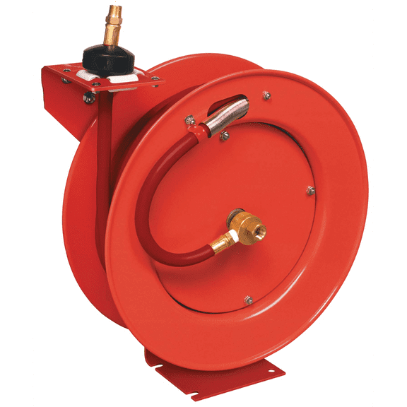 Lincoln 83754 Value Series Air and Water 50' x 1/2" Retractable Hose Reel