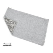 MidWest Homes for Pets QuietTime Reversible Dog Crate Pan Cover, 36 inch, Fleece, Gray Floral