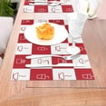 thumbnail image 5 of LNWH Delicious Food Red Pattern Placemats, 4 PCS Heat Resistant Washable PVC Table Mats, 18"x12", 5 of 6