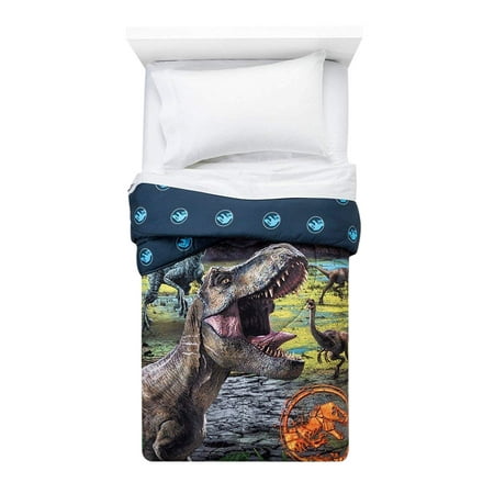 Jurassic World Twin Reversible T - Rex Comforter | Walmart ...