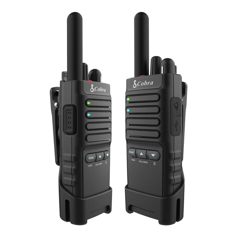 Cobra PX655 Pro Business 2W FRS Two Way Radios (Pair) IPX4 Waterproof  Walkie Talkies, up to 42 mile, 300,000 Sq ft. & 25 Floor Range, 22 Channels  with