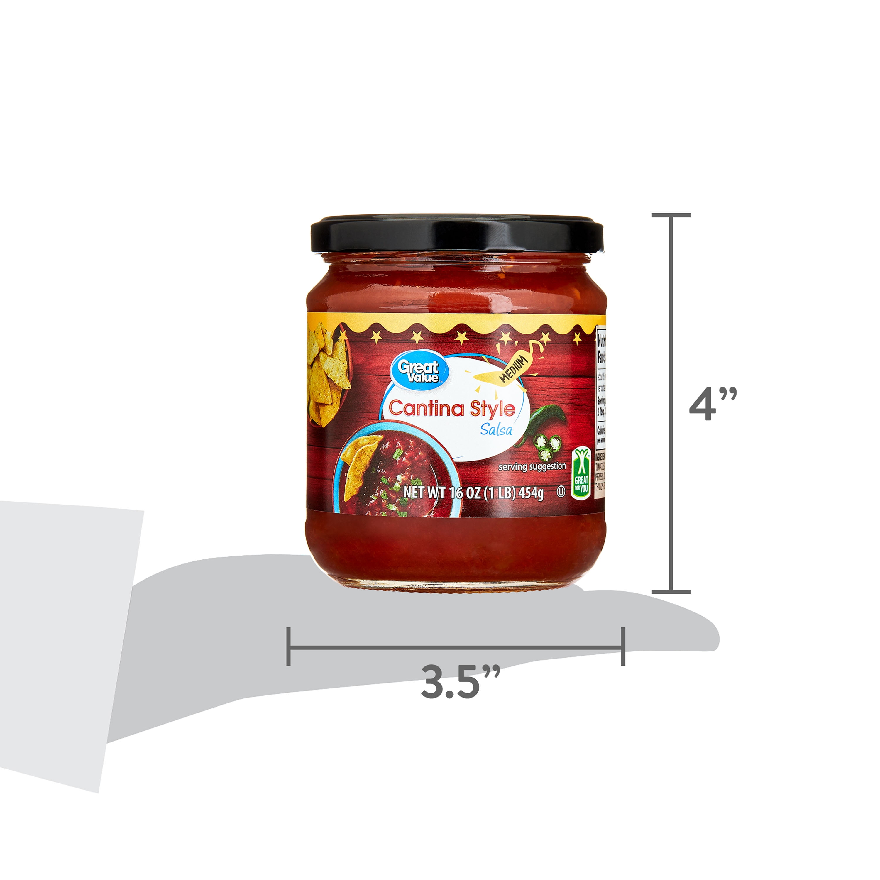 Great Value Medium Cantina Style Salsa, 16 oz