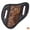 Black, variant on Hilason Western Basket Tooled Angled Knife Scabbard Sheath Cover Genuine Leather Large