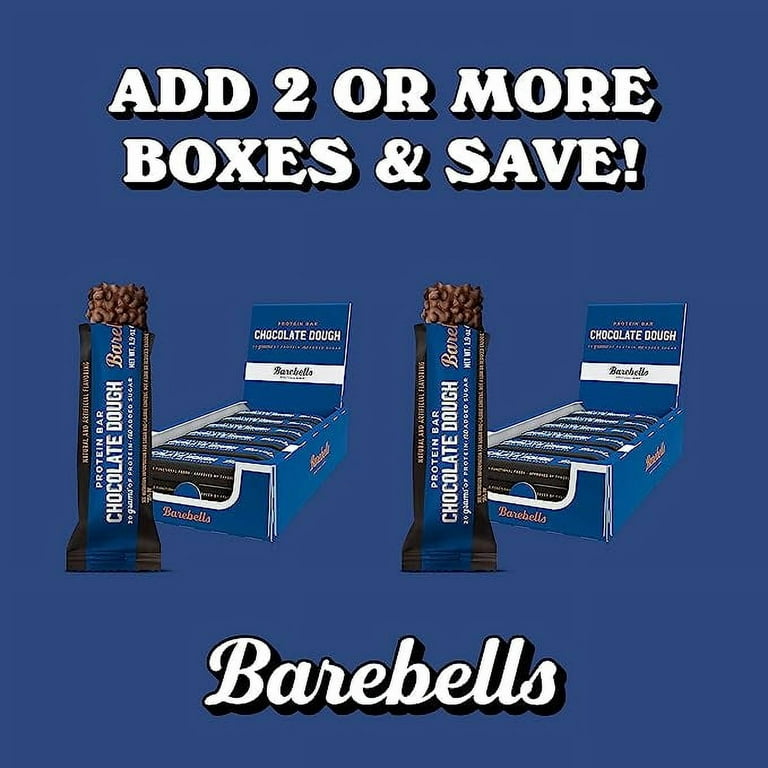 Barebells Protein Bars Variety Pack - 12 Count, 1.9oz Bars - Protein Snacks  with 20g of High Protein - Chocolate Protein Bar with 1g of Total Sugars 
