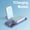 Blue, variant on 10000mAh Magnetic Power Bank, Foldable Wireless Portable Charger with LED Display, Comes with Type-C Cable, Supports Fast Charging and Lightning Input Charges Smartphones Android