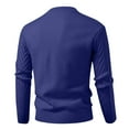 thumbnail image 2 of Men's Textured Knit Crew Neck Sweater Long Sleeve Solid Casual Pullover Top, 2 of 4