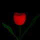 thumbnail image 1 of Lámpara de paisaje de césped y jardín con luz LED de flor de tulipán luminosa alimentada por energía Solar al aire libre, 1 of 1